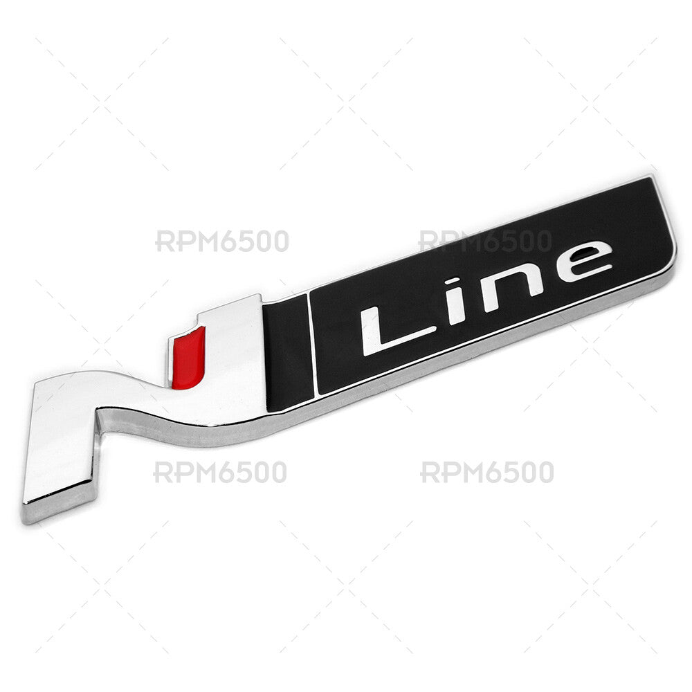 Universal Car Fender Side Marker Logo Badge Nameplate Emblem Sport Chrome Black