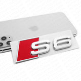 For Audi S6 OEM Chrome Rear Letter Tail Badge Trunk Emblem Badge Logo Sport