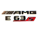 For MB 2017- E63S AMG Letter Emblem Trunk Nameplate Badge Decorate Gloss Black