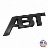 Audi Tuning ABT Sportsline 3D Badge Emblem Badge Logo Sport Matte Black Decorate