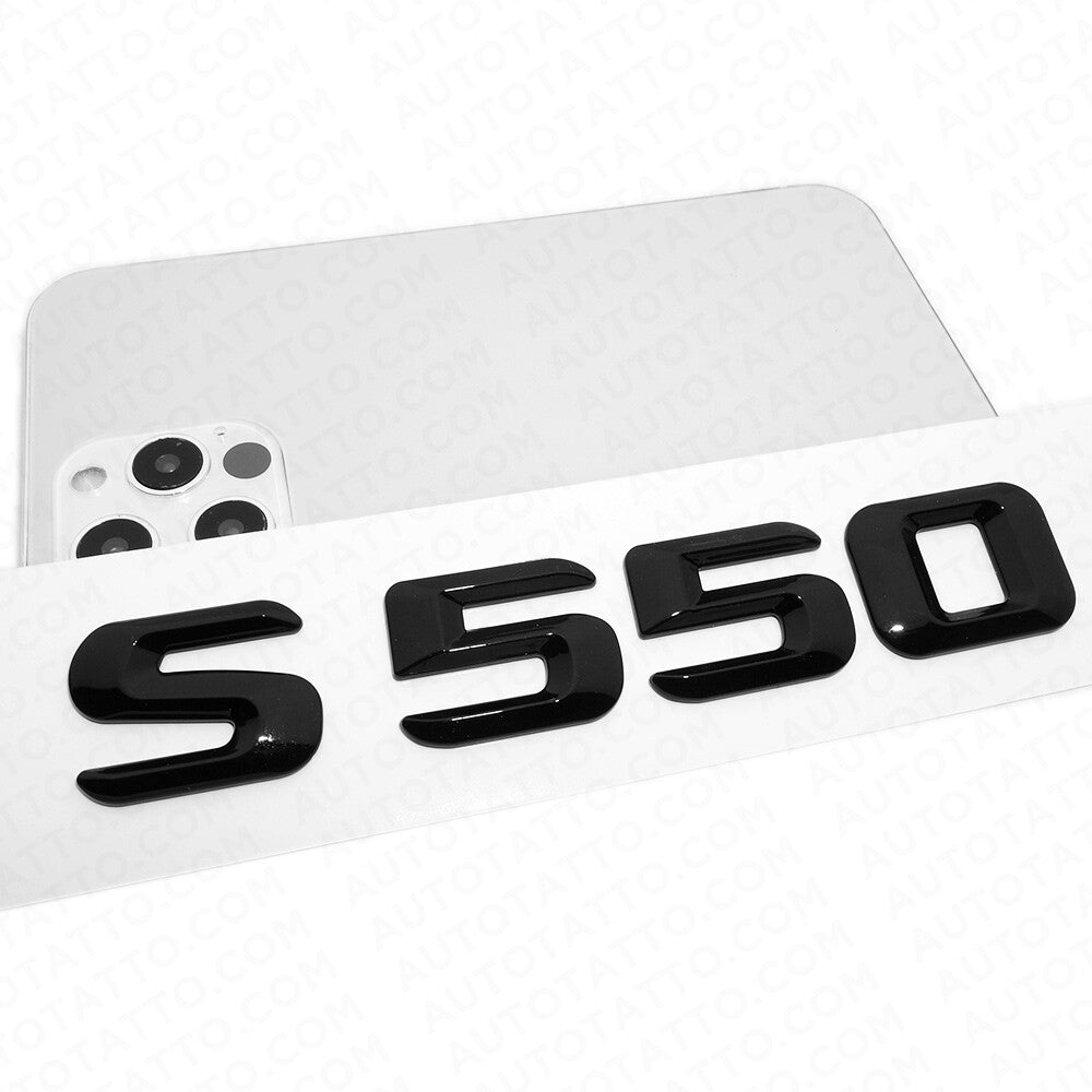 14-17 S 550 AMG Letter 3D Emblem Trunk Logo Nameplate Badge Decorate Gloss Black