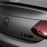 17-20 C63 S AMG Emblem Trunk Lid Letter Logo Nameplate Badge Decorate Blackout