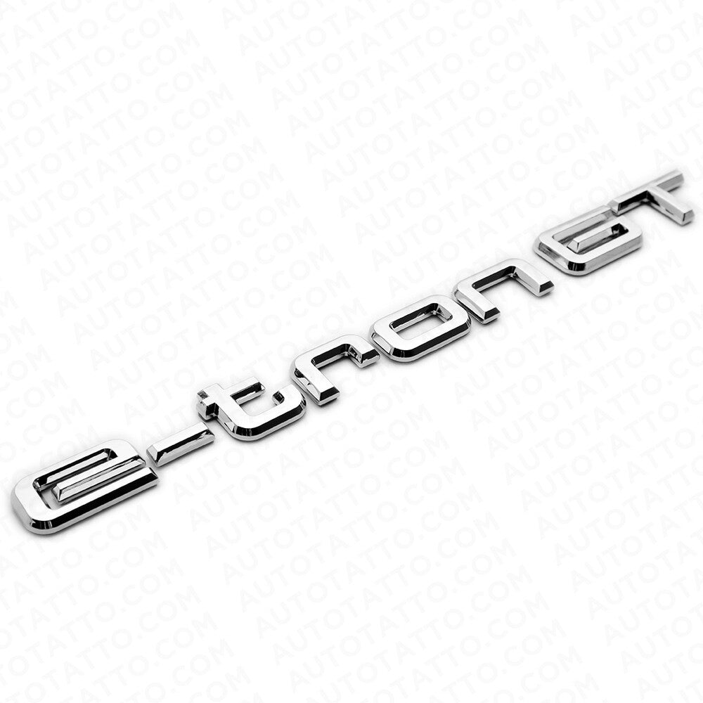 Audi e-tron GT Chrome Rear Letter Liftgate Nameplate Trunk Emblem Badge Sport