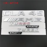 2019 CLA45 + AMG + TURBO 4 MATIC Trunk Emblem Badge Sticker for Mercedes Benz