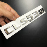 CLS53S Glossy Black Red S Car Rear Trunk Lid Sticker Emblem For Mercedes-Benz