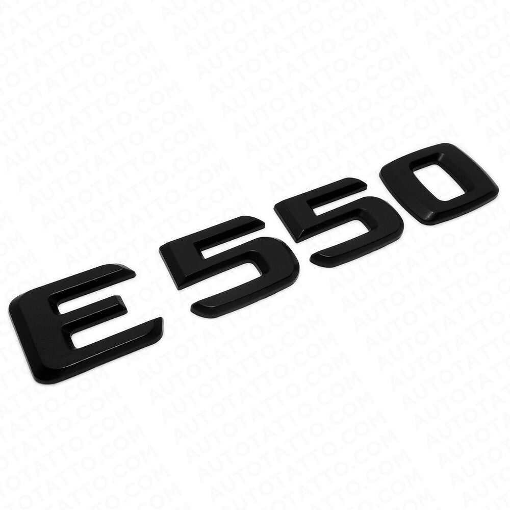 99-14 E 550 AMG Letter Emblem Trunk Logo Nameplate Badge Decorate Sport Black