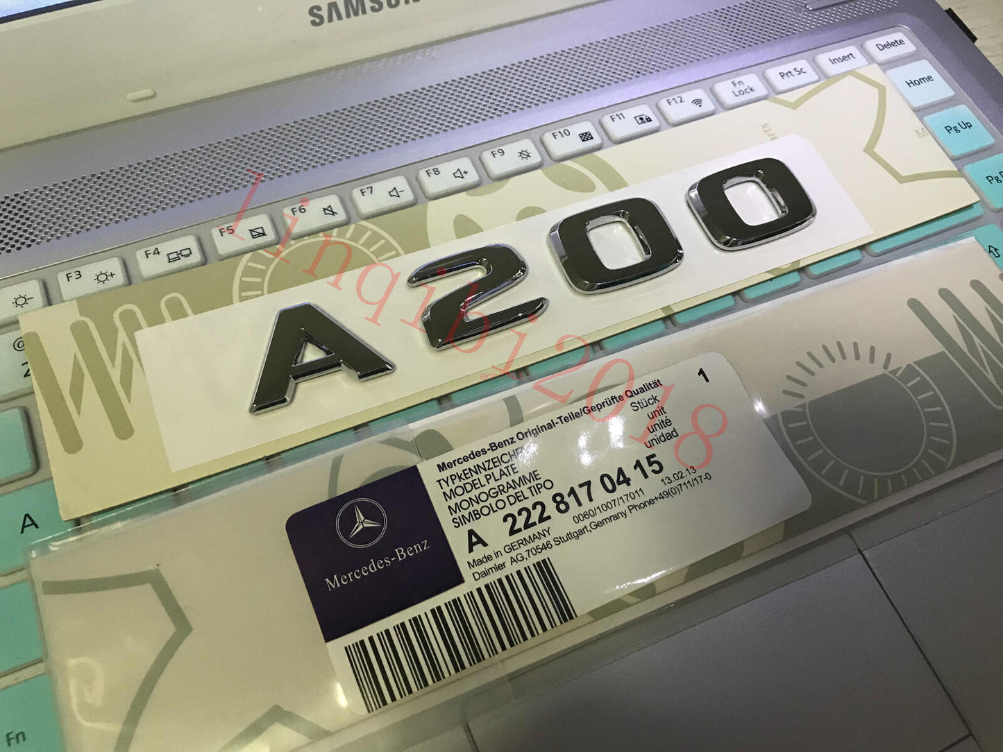 Chrome "A200" High quality Rear Trunk Emblem Decal Badge FOR Mercedes Benz A200