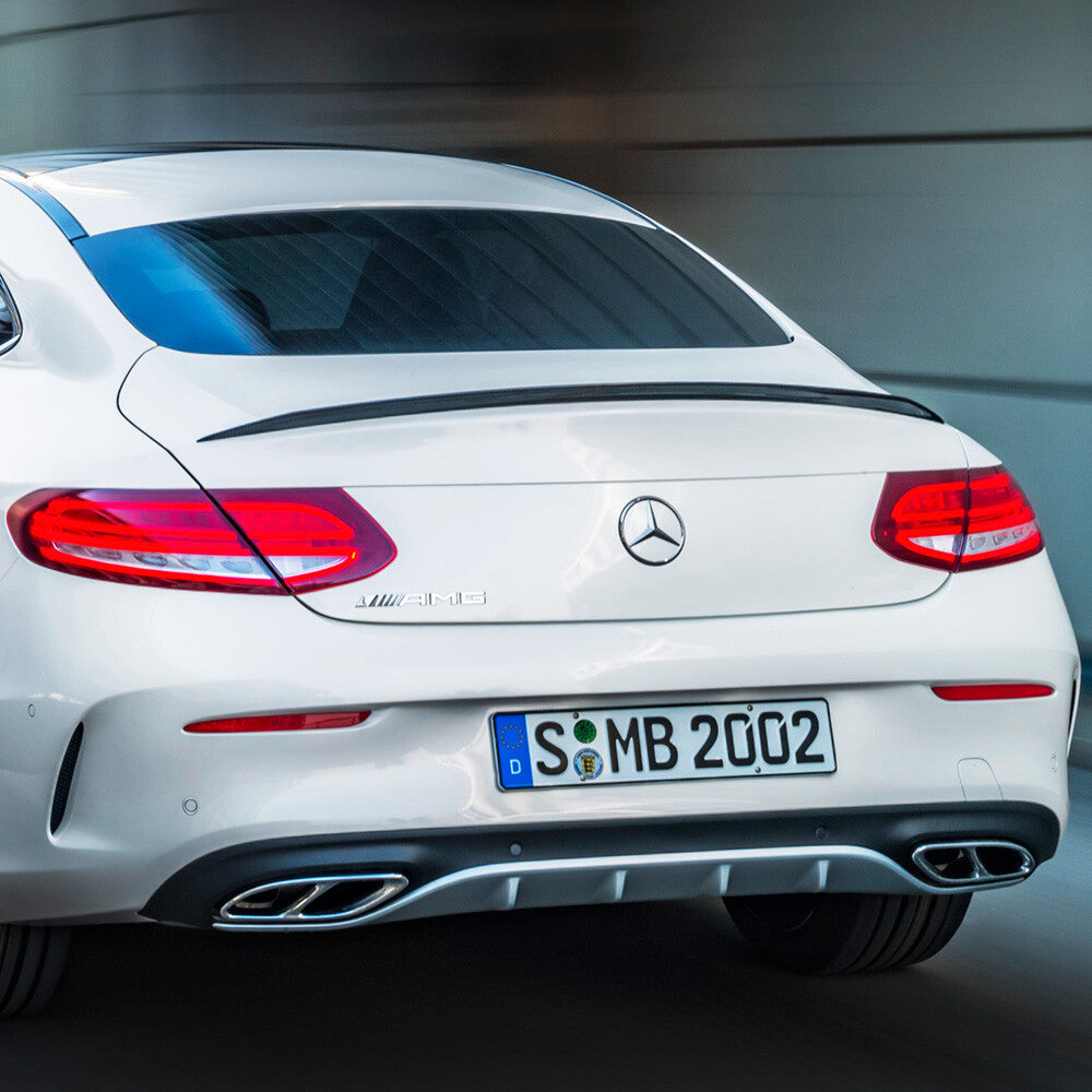 For A C E Class GLC CLA GLS GLE AMG Style Quad Exhaust Tips Tailpipe Cover Trim