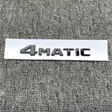 4MATIC Emblem Gloss Black 2017+ Trunk 3D Tailgate Lid Badge AMG For Mercedes