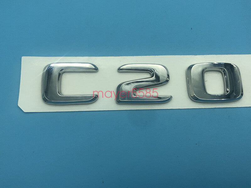 Chrome " C200d " Number Letters Rear Trunk Badge Emblem for Mercedes Benz C200d