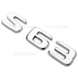 18-21 S 63 AMG Letter 3D Emblem Trunk Logo Nameplate Badge Decorate OEM Chrome