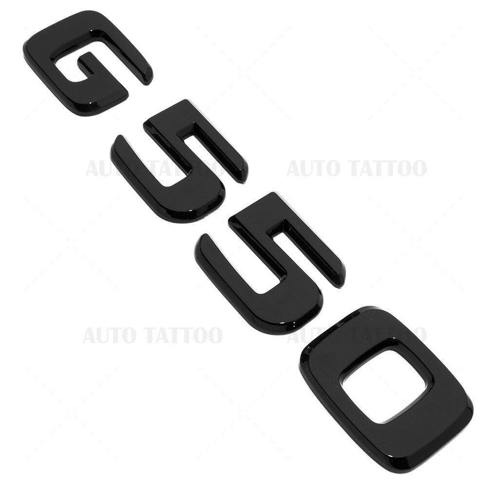 19-21 G550 AMG Letter Emblem Rear Body Logo Nameplate Badge Decorate Gloss Black