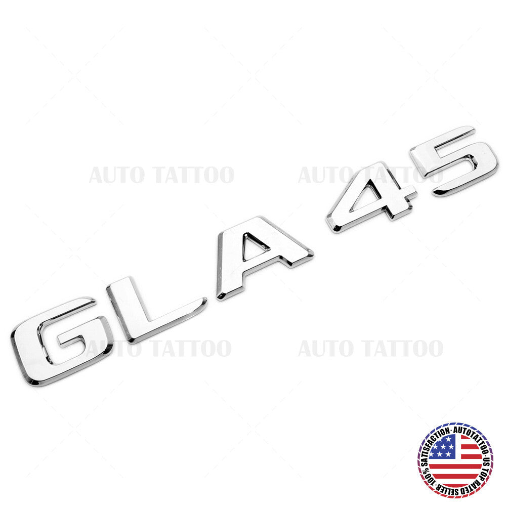 17-20 GLA 45 AMG Rear Letter Emblem Liftgate Logo Nameplate Badge OEM Chrome