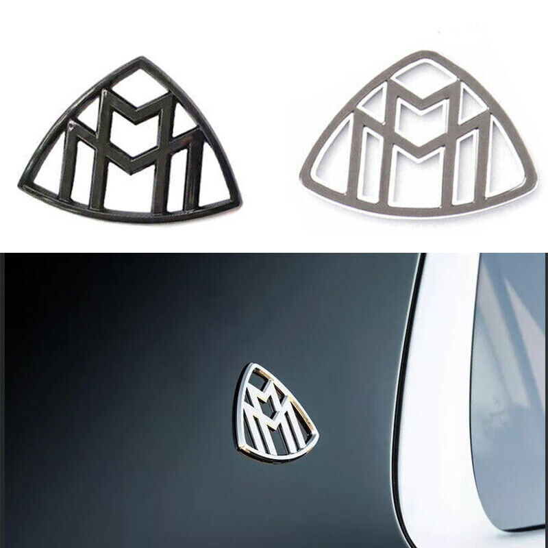 Gloss Black For Mercedes-Benz Maybach Auto Car Side Emblem Badge Decal Sticker