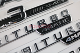 Chrome CLS53 AMG TURBO Letters Trunk Embl Badge Sticker For Mercedes Benz CLS
