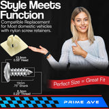 License Plate Screws with Nylon Inserts - Stainless Steel Rust Proof License...