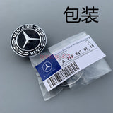 NEW AMG Hood Black Flat Laurel Wreath Badge Emblem A0008171701