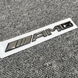3D AMG Emblem Black Chrome Rear Trunk Letter Badge for Mercedes 2017+