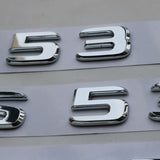 NEW Chrome CLS53 AMG TURBO 4 MATIC Trunk Emblem Badge Sticker for Mercedes Benz