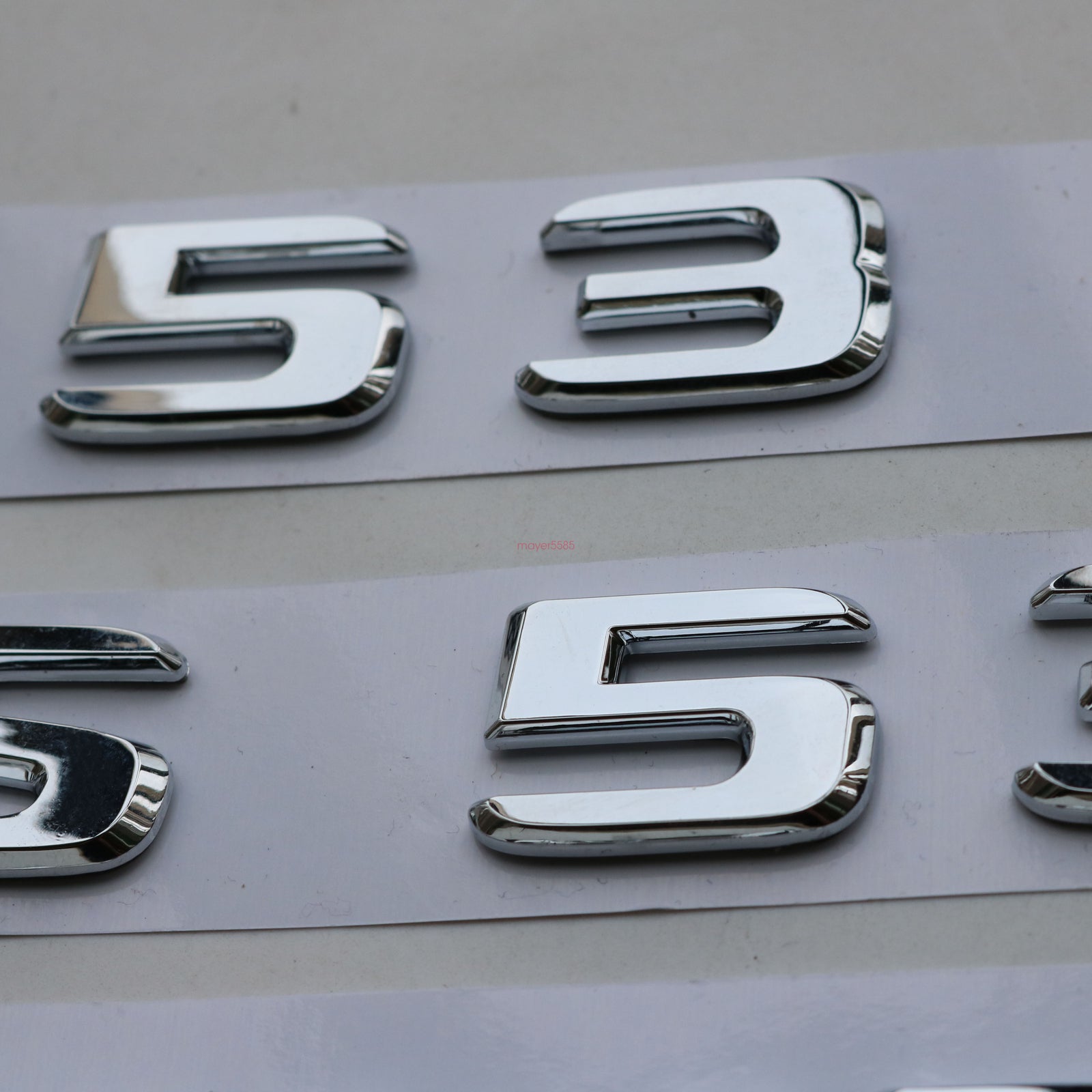 NEW Chrome CLS53 AMG TURBO 4 MATIC Trunk Emblem Badge Sticker for Mercedes Benz