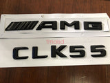 Glossy Black CLK55 AMG Letters Trunk Embl Badge Sticker for Mercedes CLK