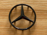 New FOR Mercedes-Benz M-B w/ Pins Glossy Black Star Emblem Badge 2" 52mm AMG