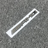 Black Chrome AMG Emblem Badge Rear Trunk Decal For A C E S CL SL ML CLK CLS SLK