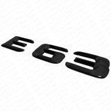 14-16 E 63 AMG Letter Emblem 3D Trunk Logo Nameplate Badge Decorate Gloss Black