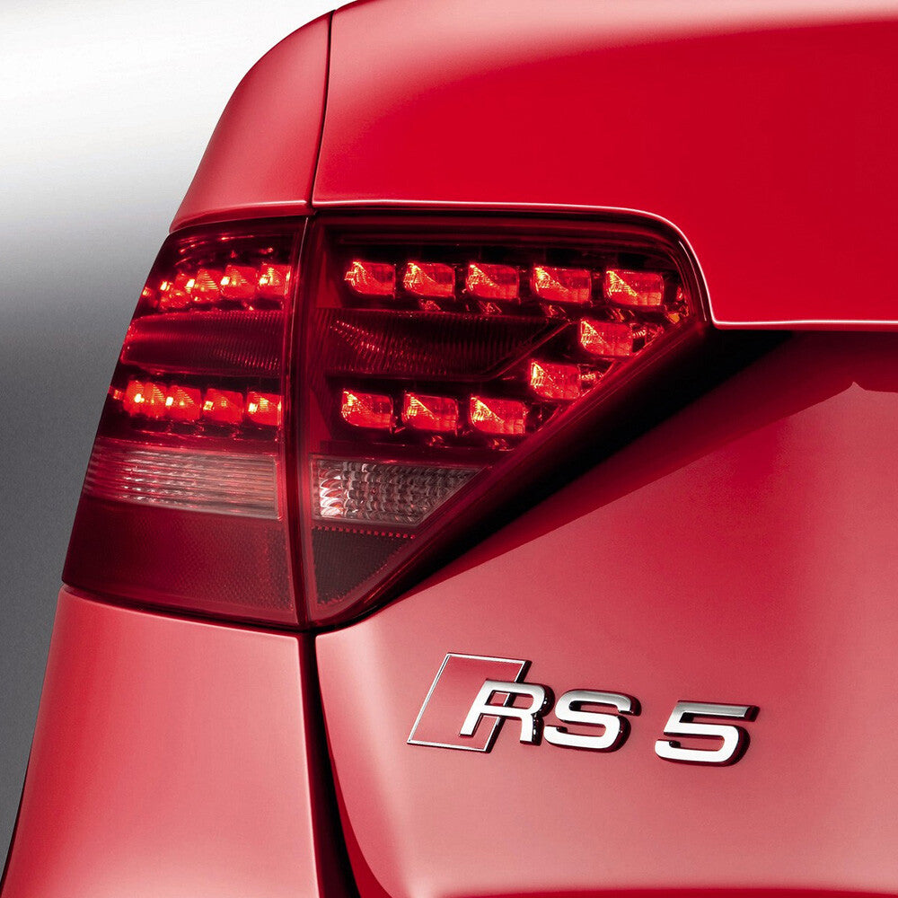 For Audi RS 5 OEM Chrome Rear Letter Tail Badge Trunk Emblem Badge Logo Sport