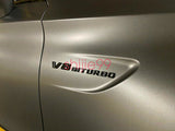 Gloss Black COUPE C63S AMG V8 BITURBO Star PACKAGE Trunk Emblem Badge C63 C205