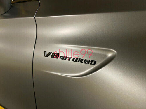 Gloss Black COUPE C63S AMG V8 BITURBO Star PACKAGE Trunk Emblem Badge C63 C205