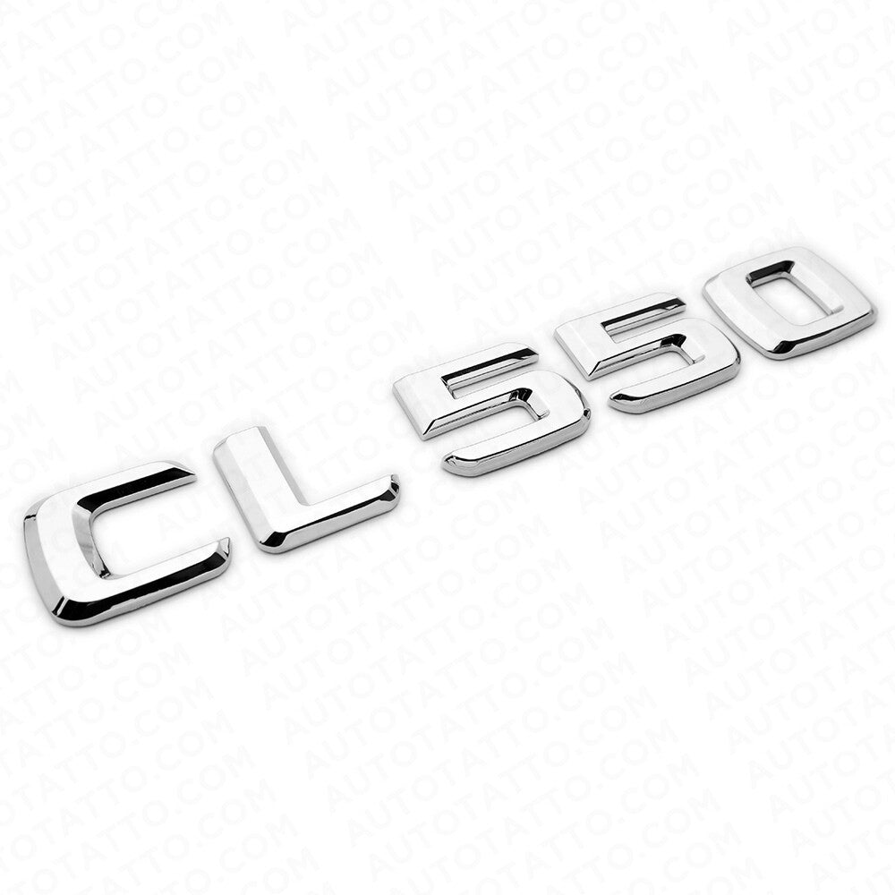 01-14 CL 550 Emblem Trunk Lid Letter Logo Nameplate Badge Decoration AMG Chrome