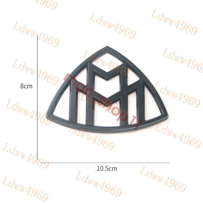 Genuine Gloss Black Maybach Trunk vertical Emblem For Mercedes Maybach