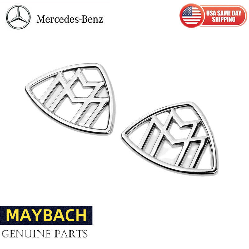 Chrome For " MAYBACH " Emblem Auto Front Badge for Mercedes-Benz S400 S500