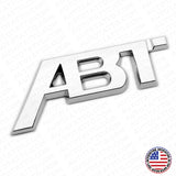 Audi Tuning ABT Sportsline 3D Nameplate Emblem Badge Sport Chrome Decorate