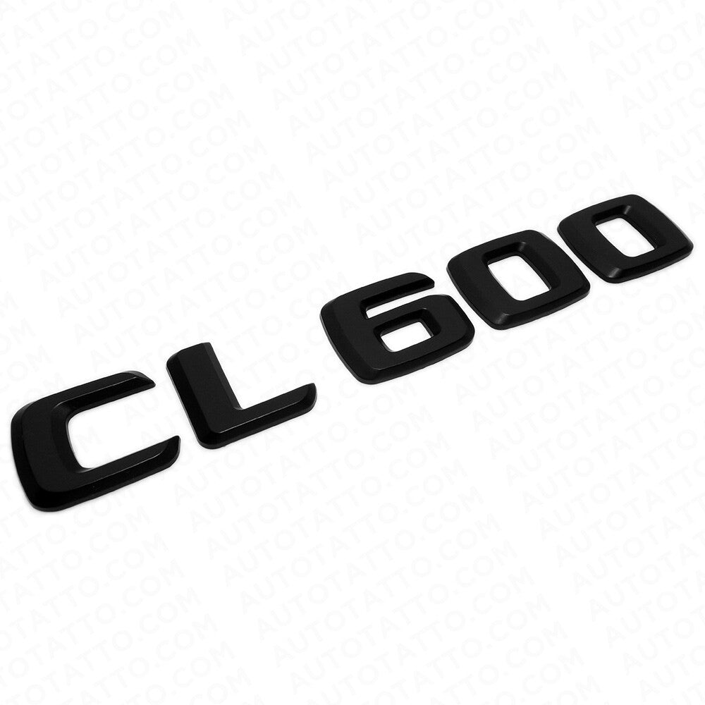 01-14 CL 600 Emblem Trunk Lid Letter Logo Nameplate Badge Decoration AMG Black