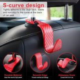Car Purse Hook Headrest Hook for Car 4 Pack Universal Auto Seat Organizer Red