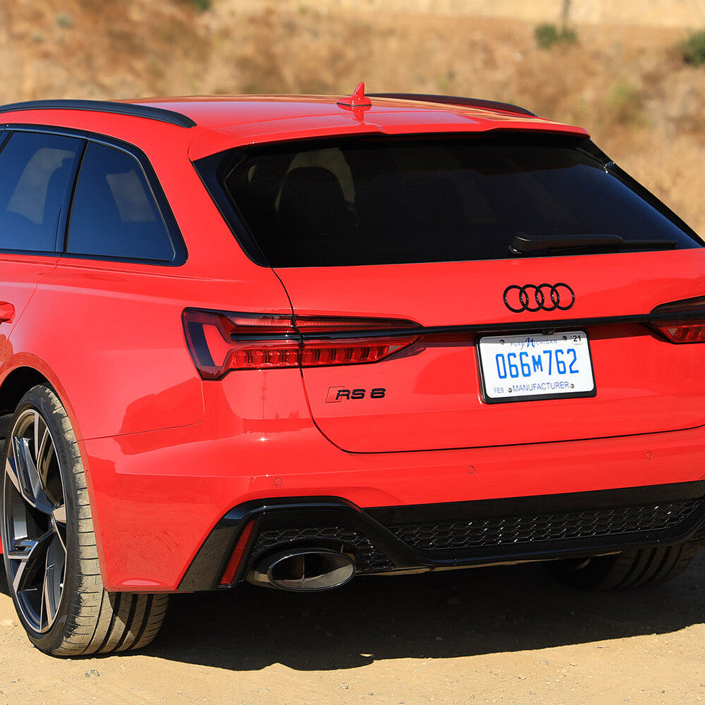 For Audi RS 6 Gloss Black Rear Letter Tail Badge Trunk Emblem Badge Logo Sport