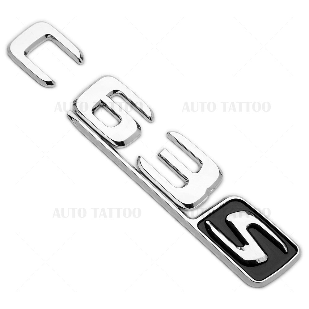 17-20 C63S AMG Emblem Trunk Lid Letter Logo Nameplate Badge Decorate OEM Chrome