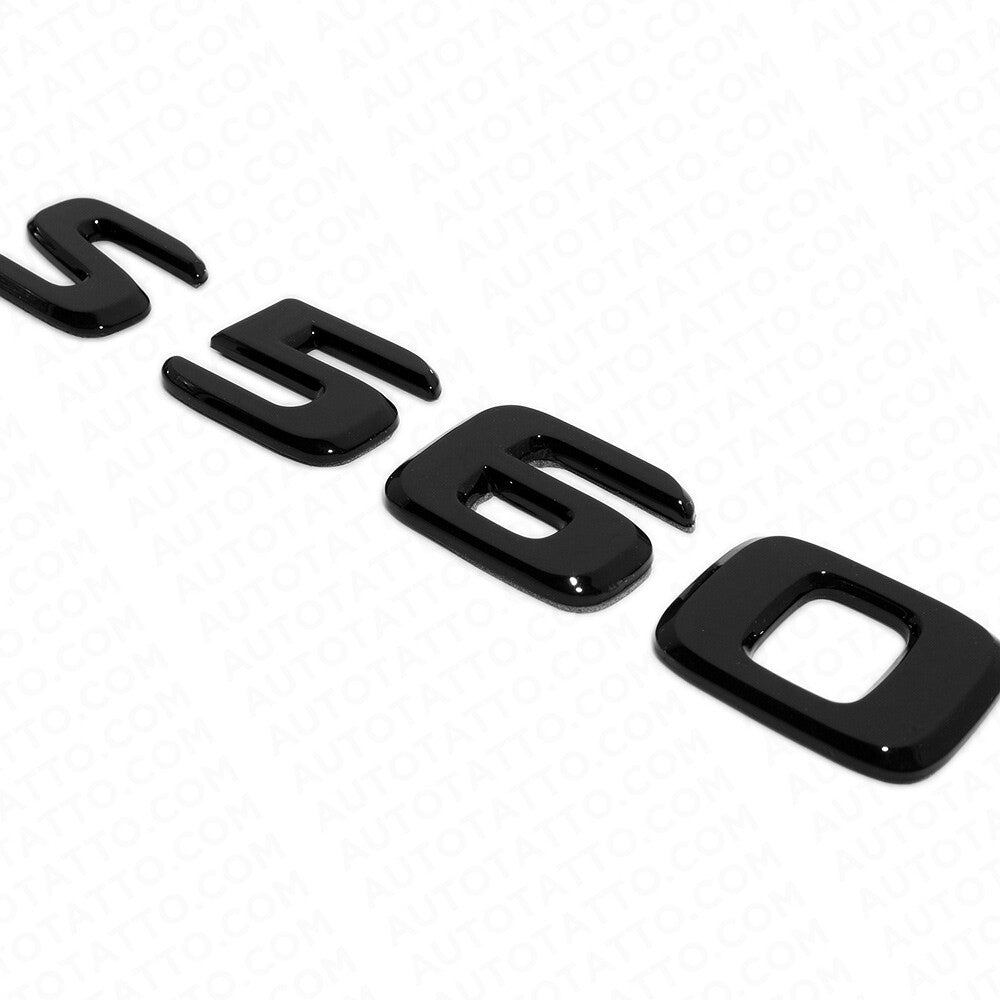 18-21 Mercedes S 560 Letter Emblem Luggage Trunk Lid Badge AMG Sport Gloss Black