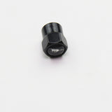 Compatible with Ford Mustang 4Pcs Tire Valve Stem Caps Black Anodized Aluminum
