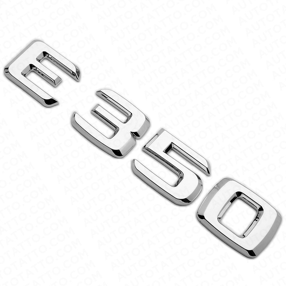 06-14 E 350 AMG Letter Emblem Trunk Logo Nameplate Badge Decorate Sport Chrome