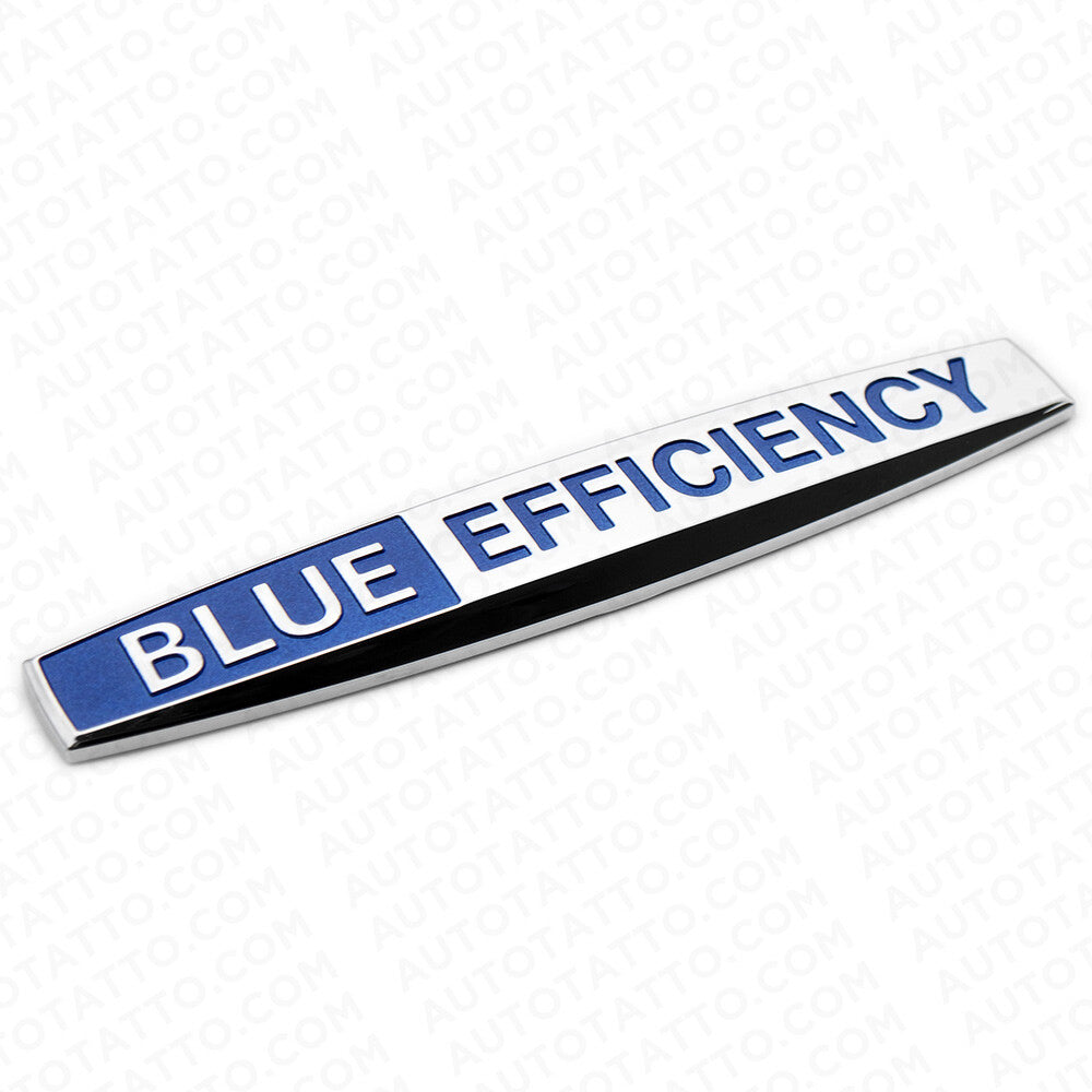 2x Blue Efficiency Side Fender Marker Sticker OEM ABS Badge Logo Emblem Decorate