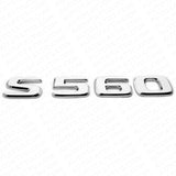 18-21 Mercedes S 560 Letter Emblem Luggage Trunk Lid Logo Badge AMG Sport Chrome