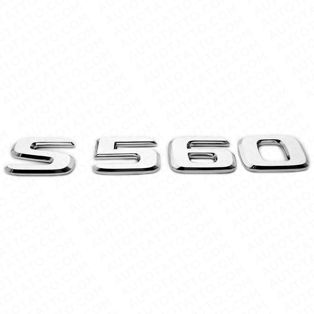 18-21 Mercedes S 560 Letter Emblem Luggage Trunk Lid Logo Badge AMG Sport Chrome