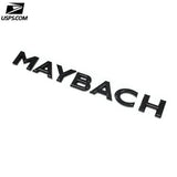 Genuine Gloss Black MAYBACH Letter Trunk Hatch Deco Emblem For Mercedes