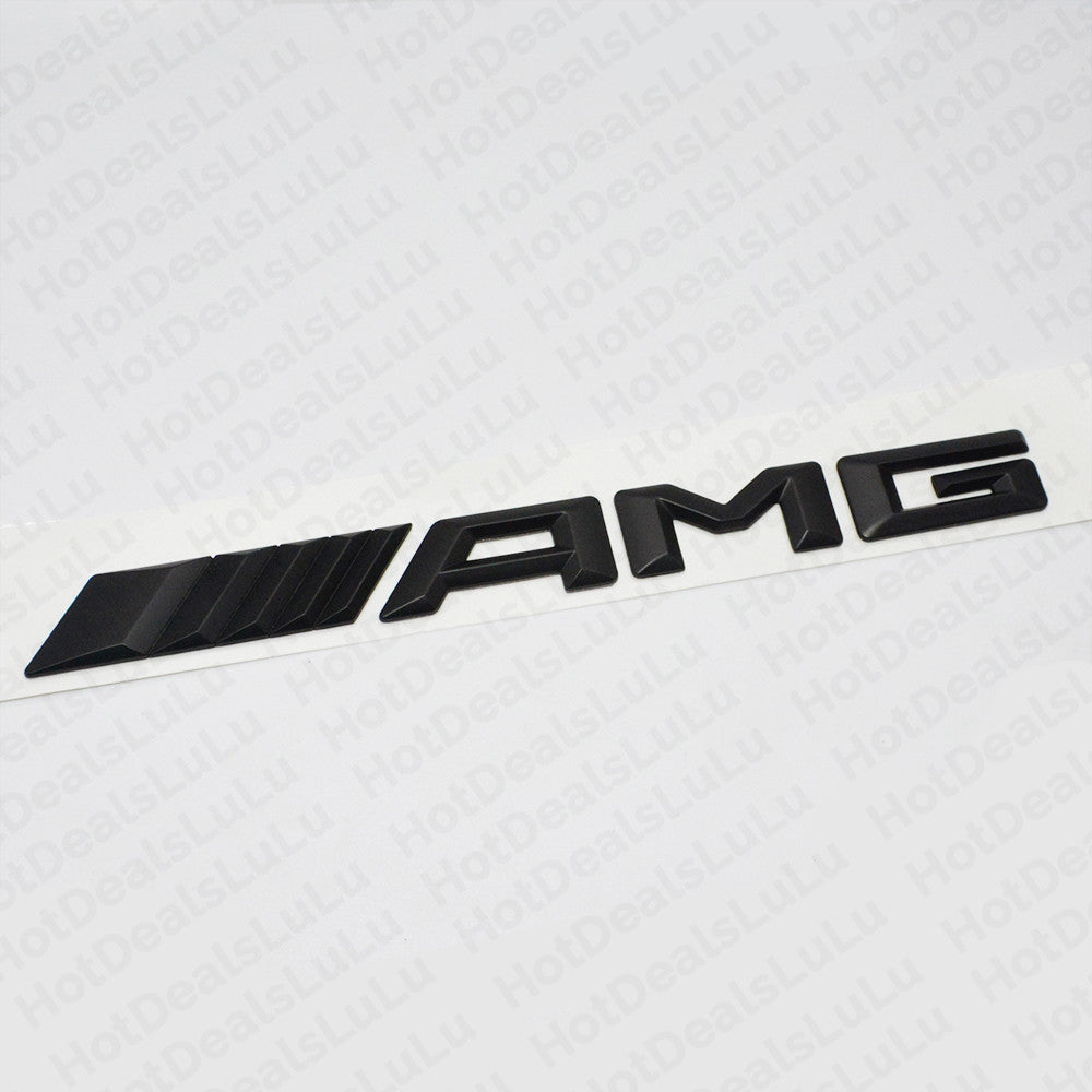 New Style AMG Emblem 3D ABS Matte Black Trunk Logo Badge Decoration Gift Sport