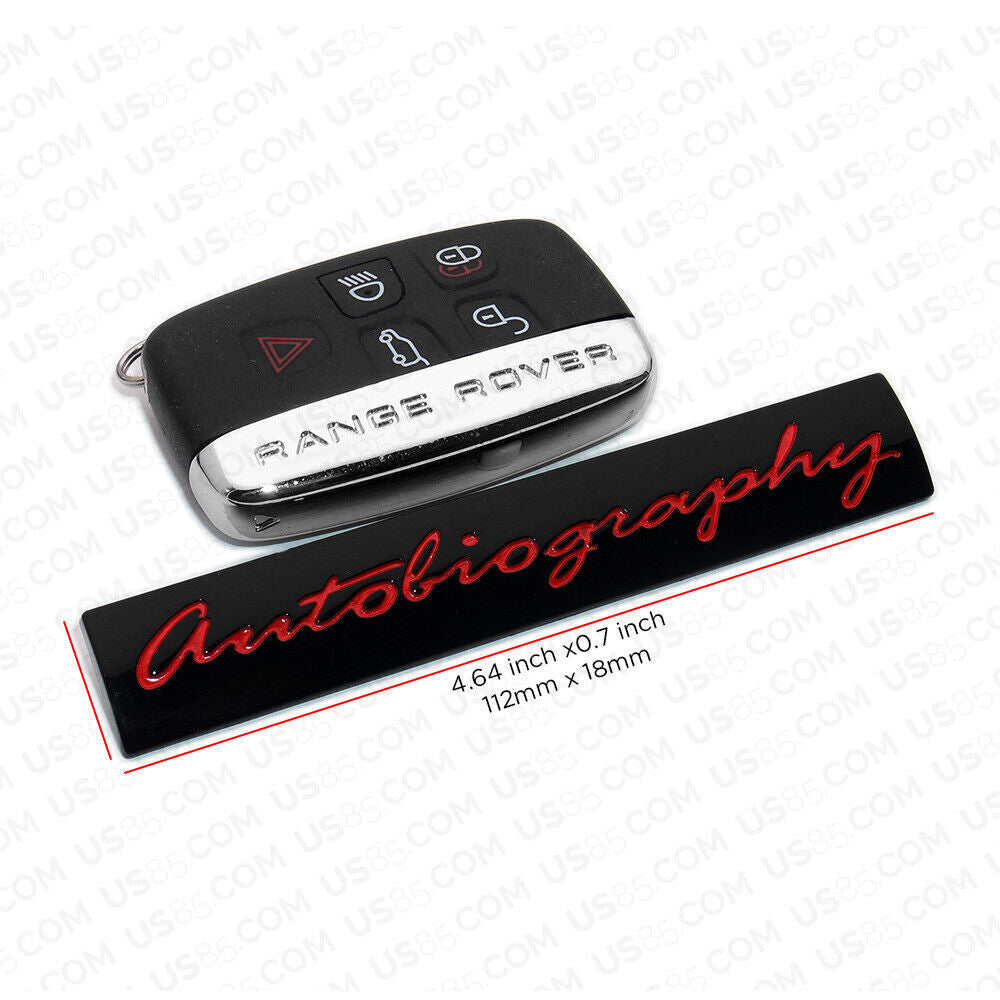 For Range Land Rover Autobiography Car Sport Tailgate Logo Emblem Badge Red SV