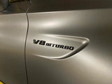 Gloss Black C63S AMG V8 BITURBO PACKAGE Trunk Emblem Badge For MB C63 c205 w205