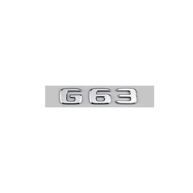 4pcs G63 AMG V8 BITURBO Chrome Badge Emblem for Mercedes Benz W463 W464 G63